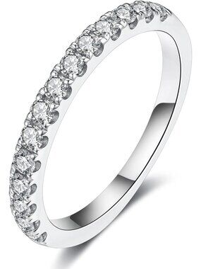Stunning Lab Grown Diamond Eternity Wedding Bands for Women 0.3-1 CT